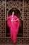 Picture of Multicolor Georgette Kaftan Dress for Women - Abstract Print Daily Occasion Style