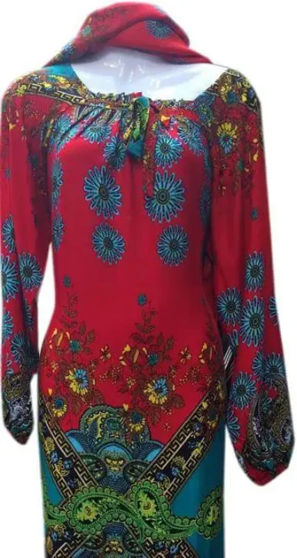 Picture of Radhe Designer Multicolor Georgette Kaftan Dress for Women - F3222