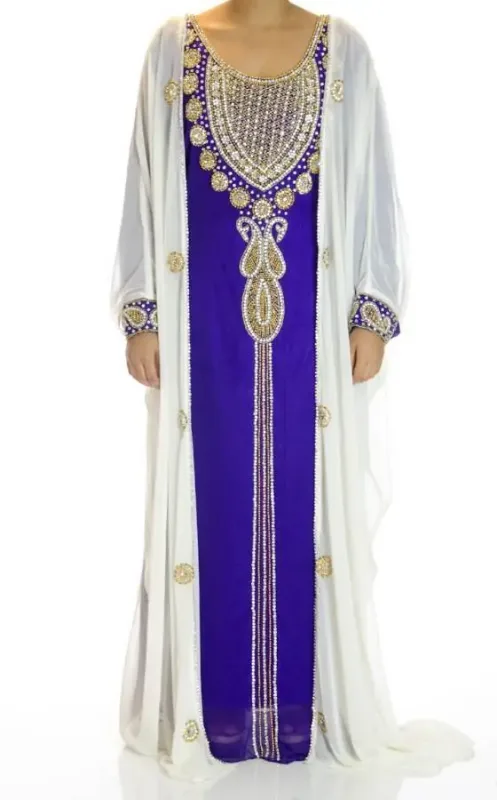 Picture of Radhe Designer Multicolor Georgette Kaftan Dress for Women - F6945