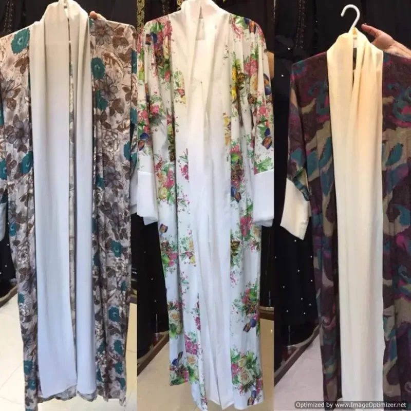Picture of Radhe Designer White Georgette Kaftan Dress for Women - F3318