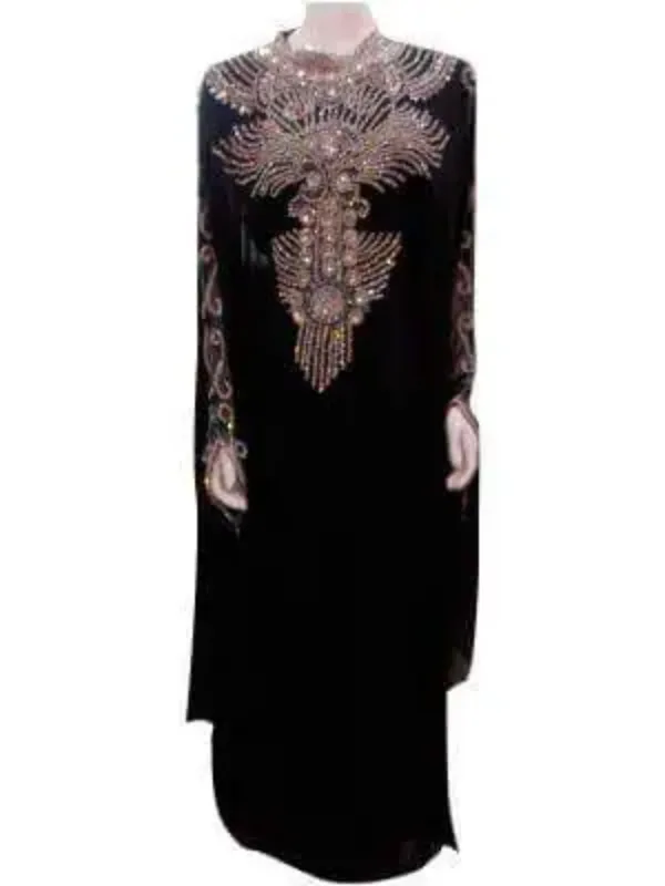 Picture of Radhe Designer Multicolor Georgette Kaftan Dress for Women - F5001