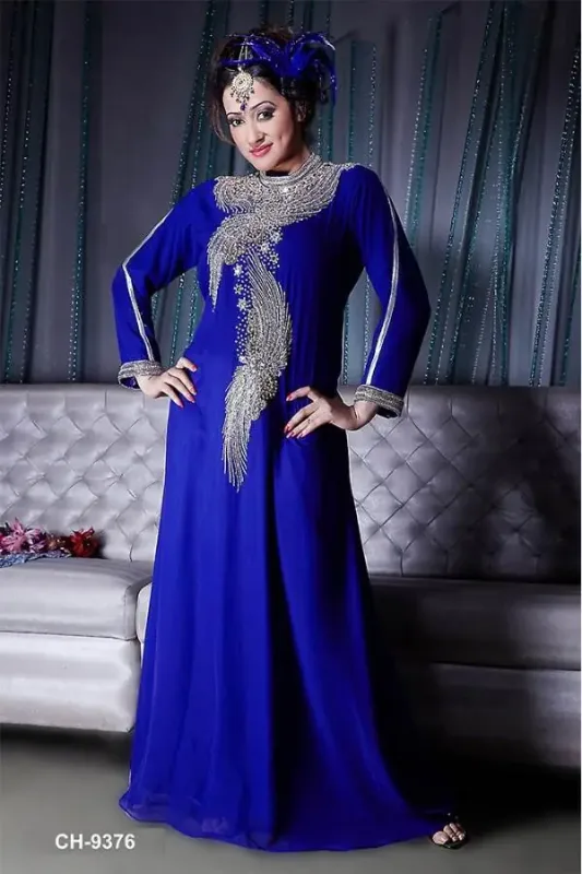 Picture of Radhe Designer Multicolor Georgette Kaftan Dress for Women - F6618