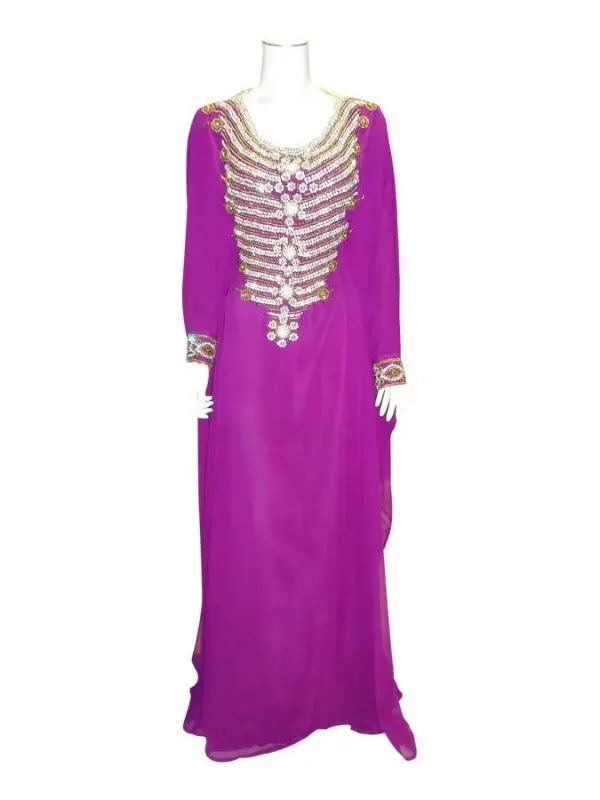 Picture of Radhe Designer Multicolor Georgette Kaftan Dress for Women - F3792