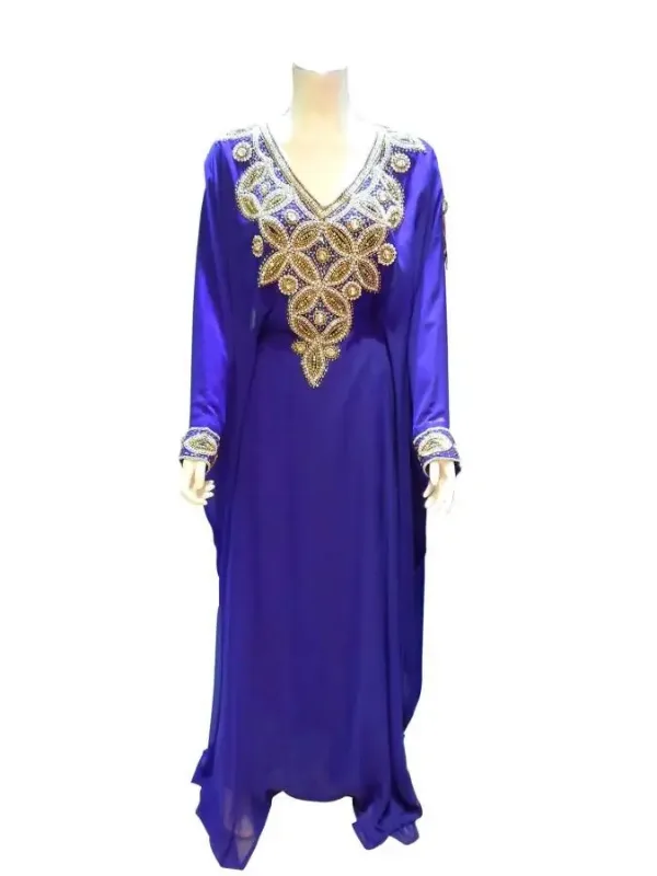 Picture of Radhe Designer Black Georgette Kaftan Dress for Women - F3796