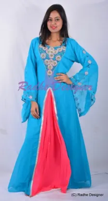 Picture of elegant dubai moroccan kaftan party wear long sleeve ha