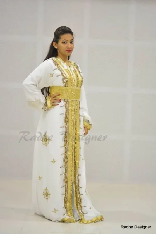 Picture of Radhe Designer Multicolor Georgette Kaftan Dress for Women - Y499