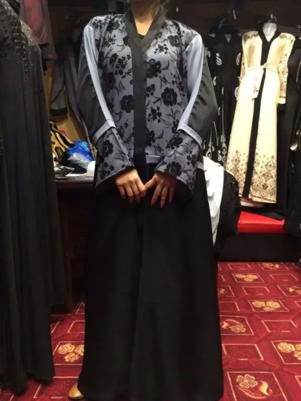 Picture of Radhe Designer Black Georgette Kaftan Dress for Women - F1420