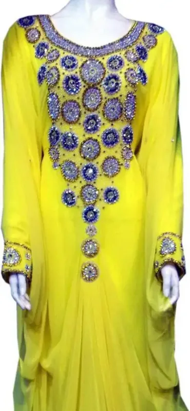 Picture of Radhe Designer Multicolor Georgette Kaftan Dress for Women - F10109