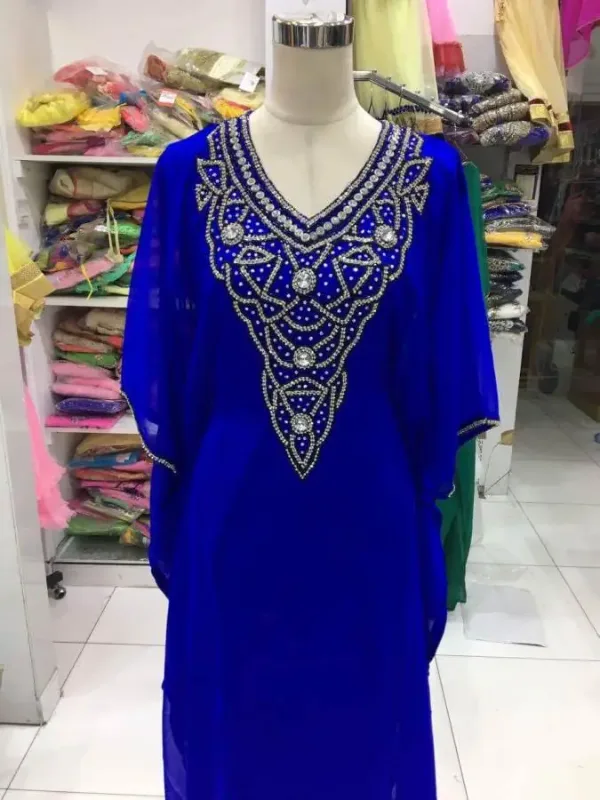 Picture of Radhe Designer Black Georgette Kaftan Dress for Women - F1696