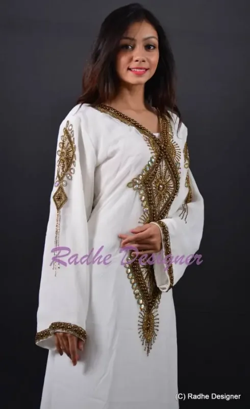 Picture of Radhe Designer Multicolor Georgette Kaftan Dress for Women - Y1157