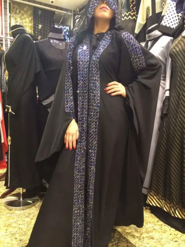 Picture of Radhe Designer Black Georgette Kaftan Dress for Women - F1494