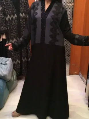 Picture of elegant modern jilbab jalabiya fancy dubai caftan thob,