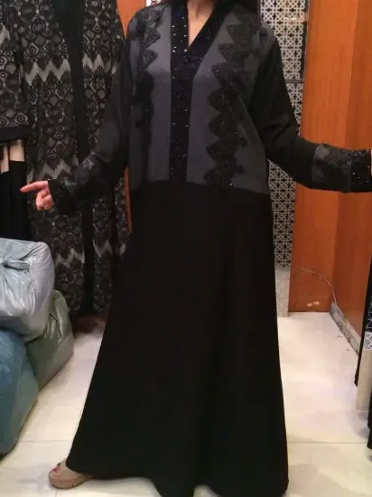 Picture of elegant modern jilbab jalabiya fancy dubai caftan thob,