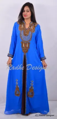 Picture of elegant modern wedding summer beach cover-up kaftan jal