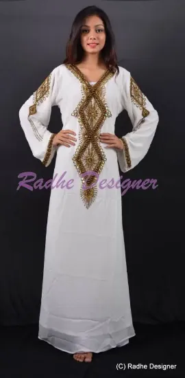 Picture of elegant modest maxi gown modern farasha fancy jilbab ja