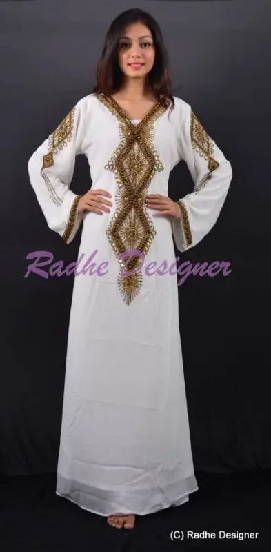 Picture of Radhe Designer Blue Georgette Kaftan Dress for Women - Y1154