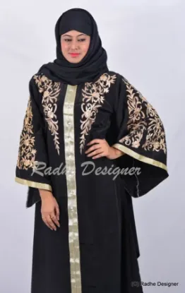 Picture of elegant moroccan arabic caftan design cap sleeve thobe 