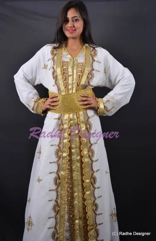 Picture of Radhe Designer Black Georgette Kaftan Dress for Women - Y1159