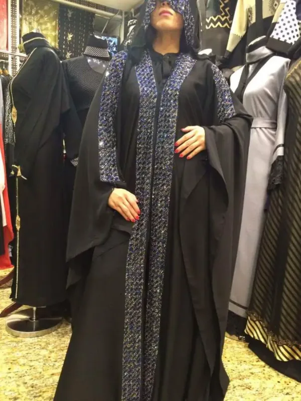 Picture of Radhe Designer Black Georgette Kaftan Dress for Women - F1492