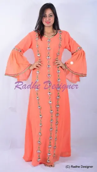 Picture of elegant moroccan kaftan dress abaya jilbab  khe ,y126