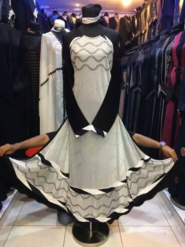 Picture of Radhe Designer Black Georgette Kaftan Dress for Women - F1998