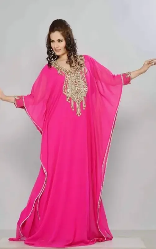 Picture of Radhe Designer Multicolor Georgette Kaftan Dress for Women - F10268