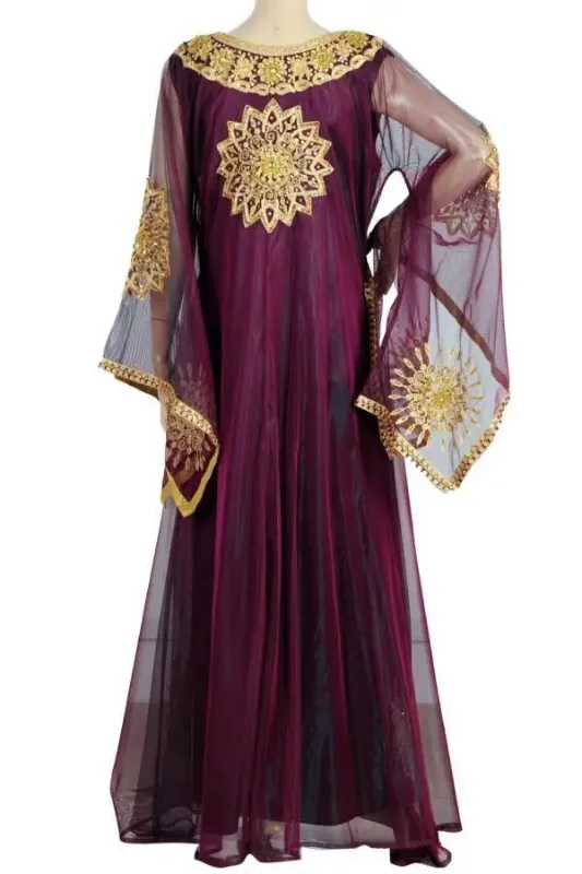 Picture of Radhe Designer Blue Georgette Kaftan Dress for Women - F10489