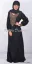 Picture of Multicolor Georgette Kaftan Dress for Women - Plain Travel Friendly Style