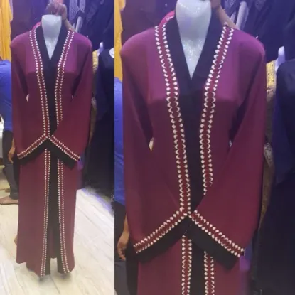 Picture of elegantly designed modest maxi gown dubai arabian maghr