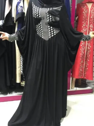 Picture of elegent georgette caftan jalabiya jilbab fancy kaftan ,