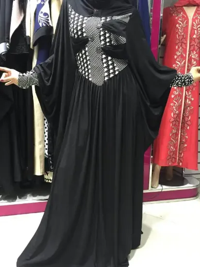 Picture of elegent georgette caftan jalabiya jilbab fancy kaftan ,