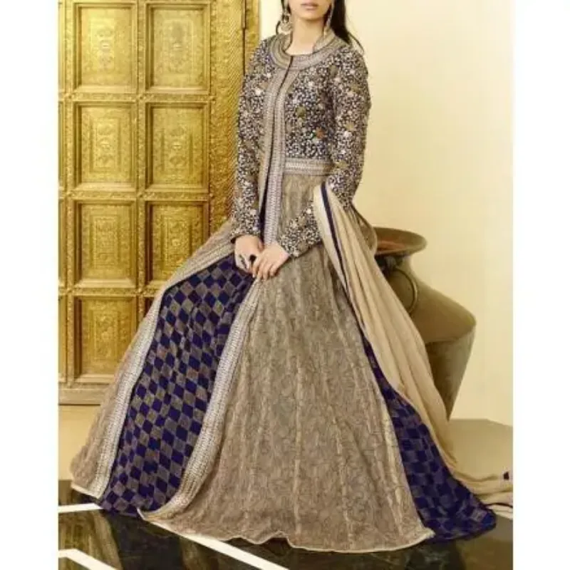 Picture of Radhe Designer Multicolor Georgette Kaftan Dress for Women - F5754