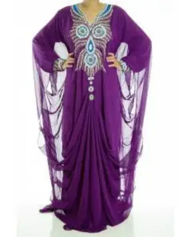 Picture of Radhe Designer Multicolor Georgette Kaftan Dress for Women - F10591