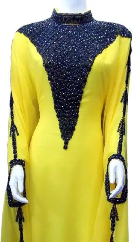 Picture of Radhe Designer Multicolor Georgette Kaftan Dress for Women - F10200
