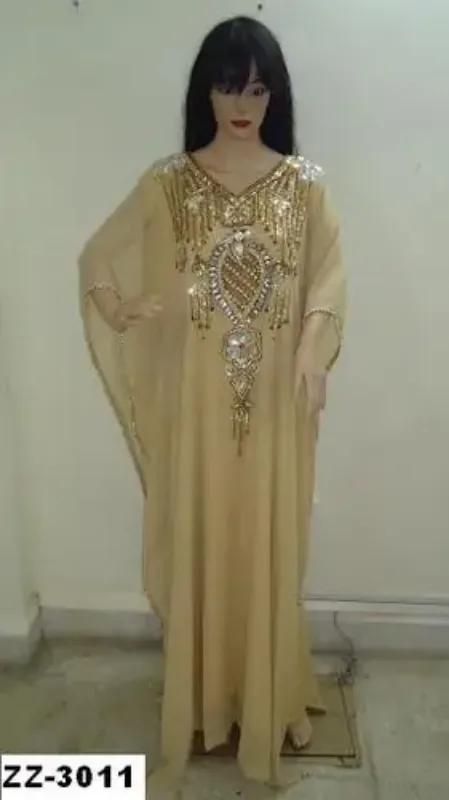 Picture of Radhe Designer Pink Cotton Kaftan Dress for Women - F6616
