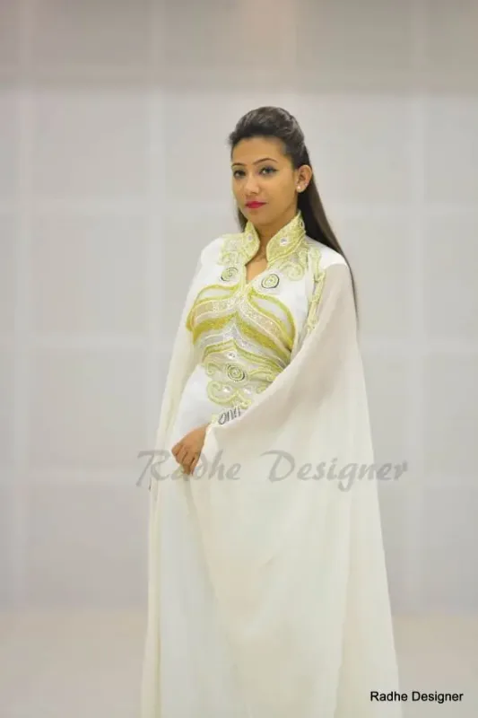 Picture of Radhe Designer Black Cotton Kaftan Dress for Women - Y458