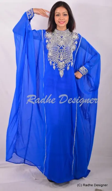 Picture of Radhe Designer Pink Cotton Kaftan Dress for Women - Y701