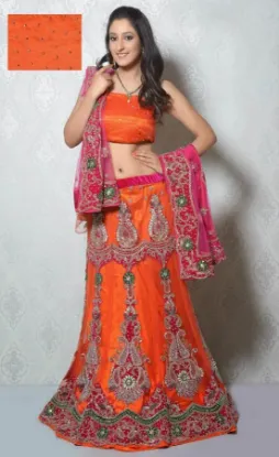 Picture of lehenga sari partywear bollywood style beautiful pink ,