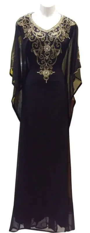 Picture of Radhe Designer Purple Georgette Kaftan Dress for Women - F4928