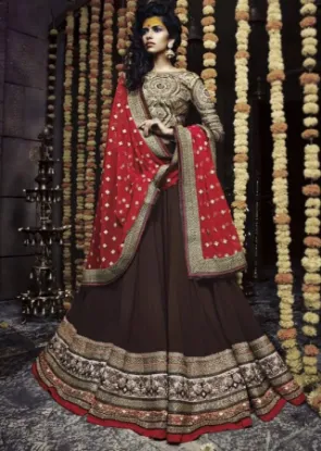 Picture of symbolic bollywood heavy lehenga sari traditional sare,