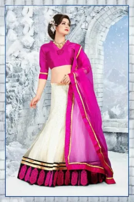 Picture of picturesque bollywood heavy lehenga sari partywear sar,