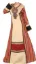 Picture of Multicolor Georgette Kaftan Dress for Women - Floral Minimal Elegant Style