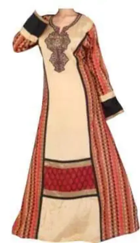 Picture of Radhe Designer Multicolor Georgette Kaftan Dress for Women - F4986