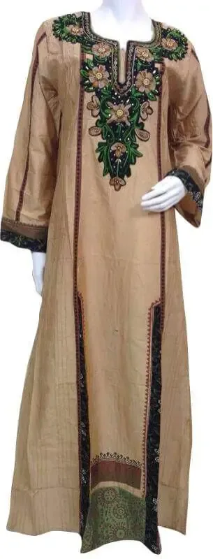 Picture of Radhe Designer Yellow Georgette Kaftan Dress for Women - F4989