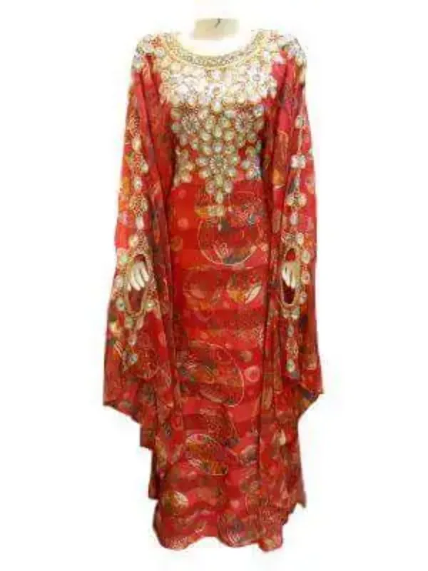 Picture of Radhe Designer Multicolor Georgette Kaftan Dress for Women - F5020