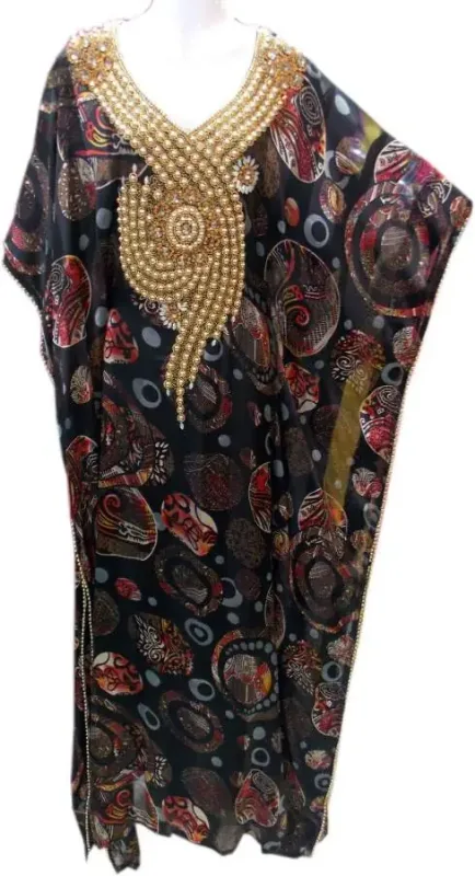 Picture of Radhe Designer Multicolor Georgette Kaftan Dress for Women - F5029
