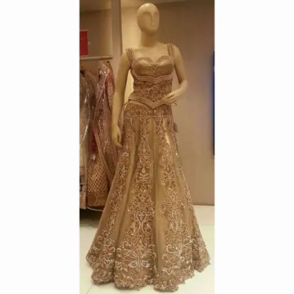 Picture of nw indian traditional pakistani bridal designer silk l,