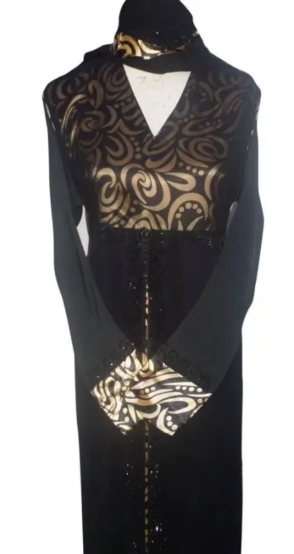 Picture of Radhe Designer Multicolor Georgette Kaftan Dress for Women - F5041