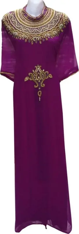 Picture of Radhe Designer Multicolor Georgette Kaftan Dress for Women - F5050