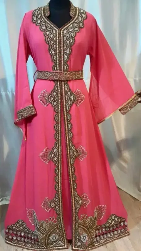 Picture of Radhe Designer Multicolor Georgette Kaftan Dress for Women - F5054